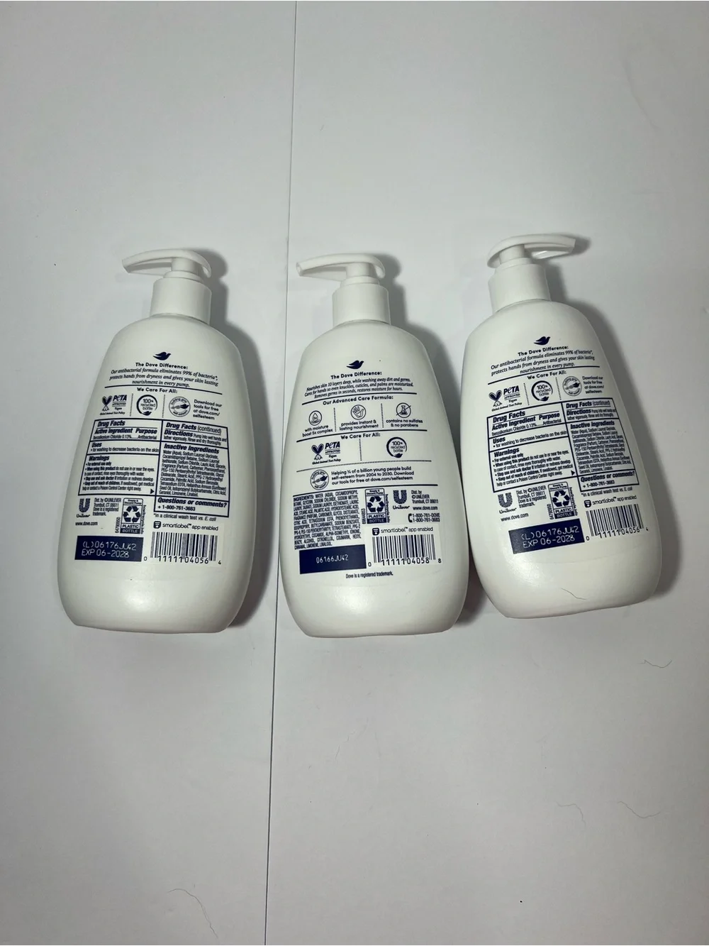 Dove Advanced Care Hand Wash Set Of 3  (12 fl oz)